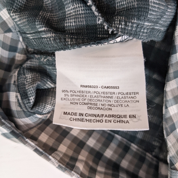 Nike Golf Bermuda Shorts Dri-Fit Size 6 Checkered Blue/Gray. - Picture 2 of 5